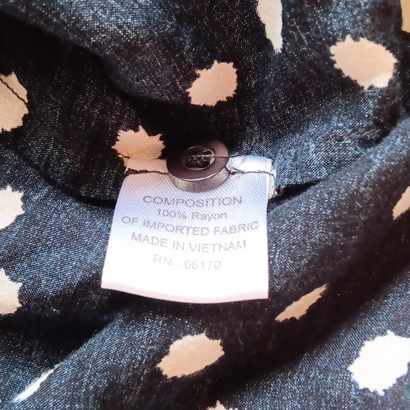 Anthropologie Maeve Brunia popover Henley polka dot blouse - Picture 6 of 6